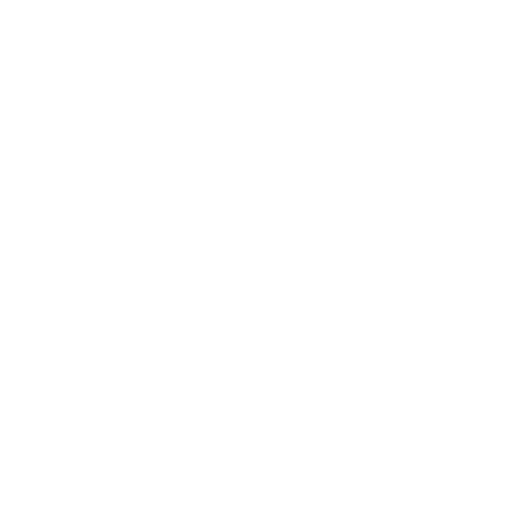 Outline of two shoe prints with a dot in the heel area, representing shoe soles. The design is pixelated and custom orthotics monochromatic.