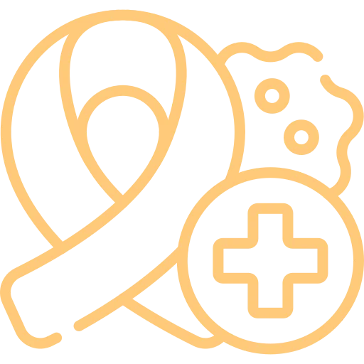 A stylized ribbon, puzzle piece, and medical cross in yellow outline, symbolizing health awareness and support for autism.